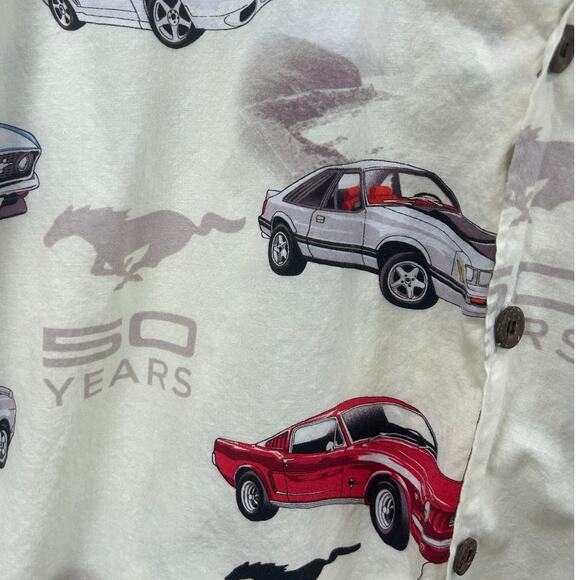 David Carey Originals Mustang 50 Year Button Up Shirt size XL - Picture 2 of 7